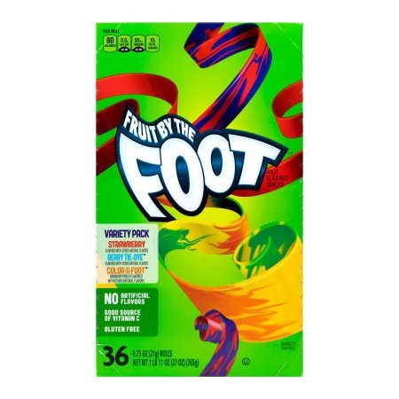 Green Rabbit Holdings Fruit By The Foot Variety Pack, 0.75 oz, 36 Count 20900408